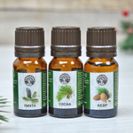 Набор эфирных масел "Хвойный эликсир" (кедр, пихта, сосна), тм "Бацькина баня"