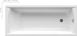 Ванна акриловая прямоугольная CLASSIC 150x70 N белая