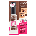 NYX Professional Makeup, The Brow Glue, мгновенный стайлер для бровей, 03 коричневый, 5 г (0,17 унции)