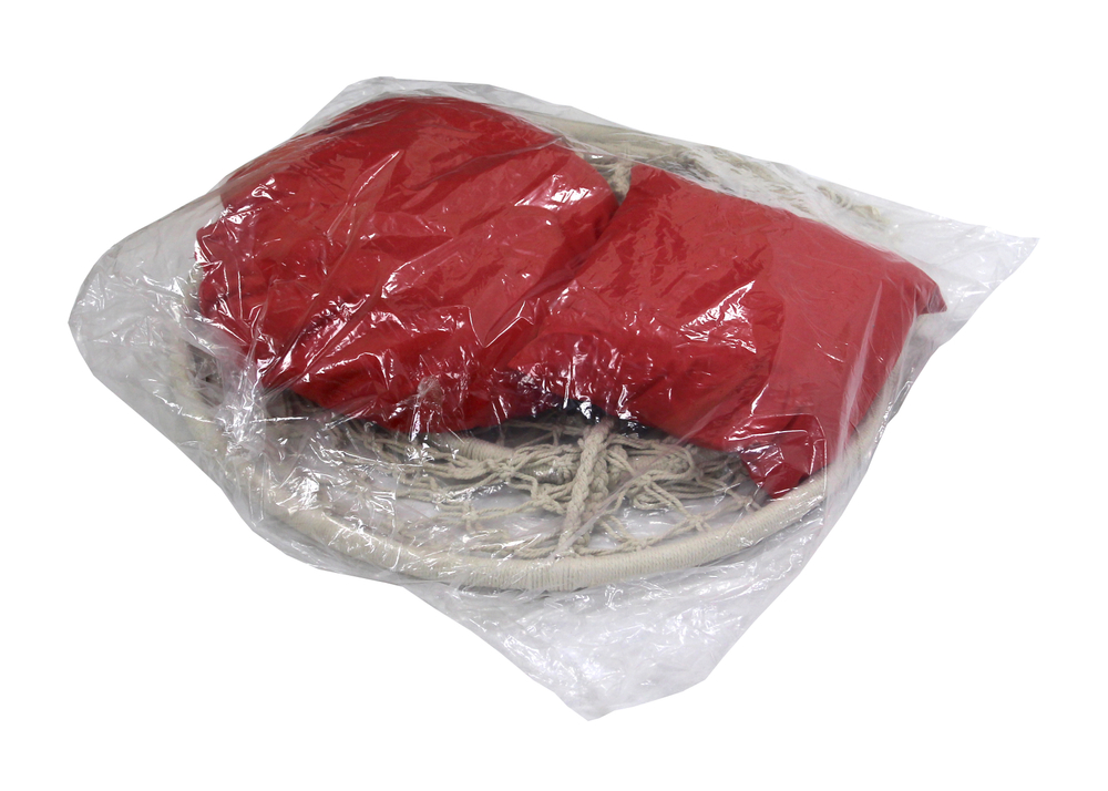 Кресло подвесное Фиби арт.ZRHC30-B (корзина белая, подушка красная )