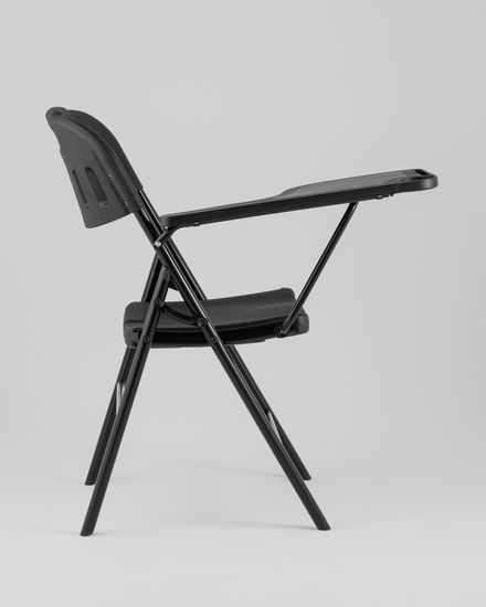 Стул складной банкетный со столиком черный