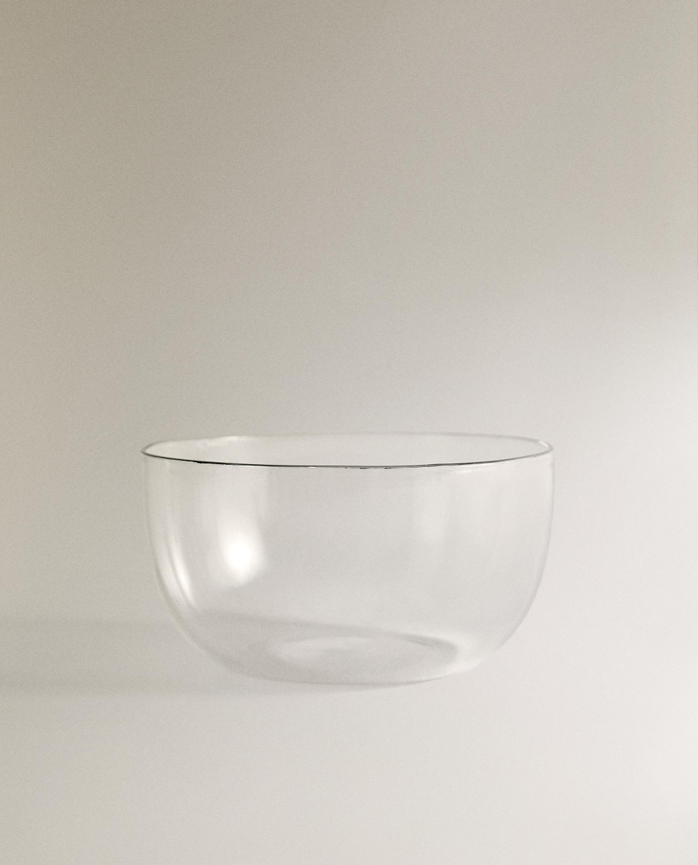 Zara Home миска из боросиликатного стекла, цвет серебристый, 9.5 см