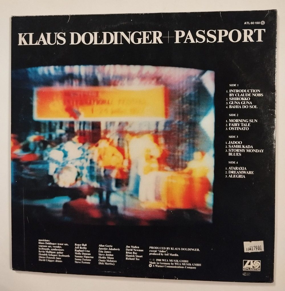 Винтажная виниловая пластинка LP Klaus Doldinger Passport Lifelike (Germany 1980)