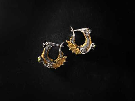 Серьги "Драконы, охраняющие сокровище".