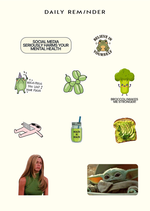 Объемный стикер-пак Daily Reminder 5