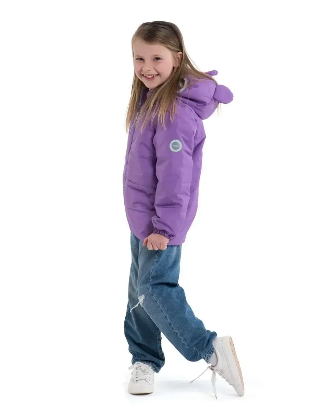 Куртка демисезонная для девочки с ушками