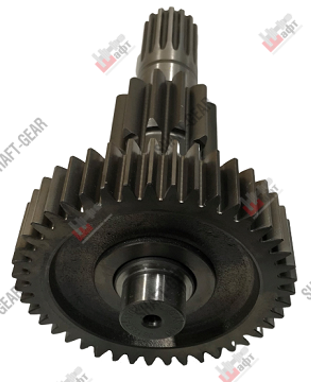 JS125T-1707048-1 - Вал промежуточный демультипликатора (длинный) на КПП
