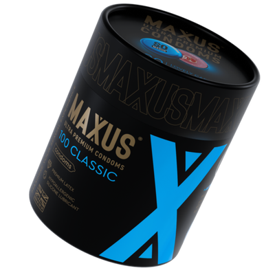 Презервативы MAXUS Classic №100 в железном кейсе, классические X-edition, 100 шт