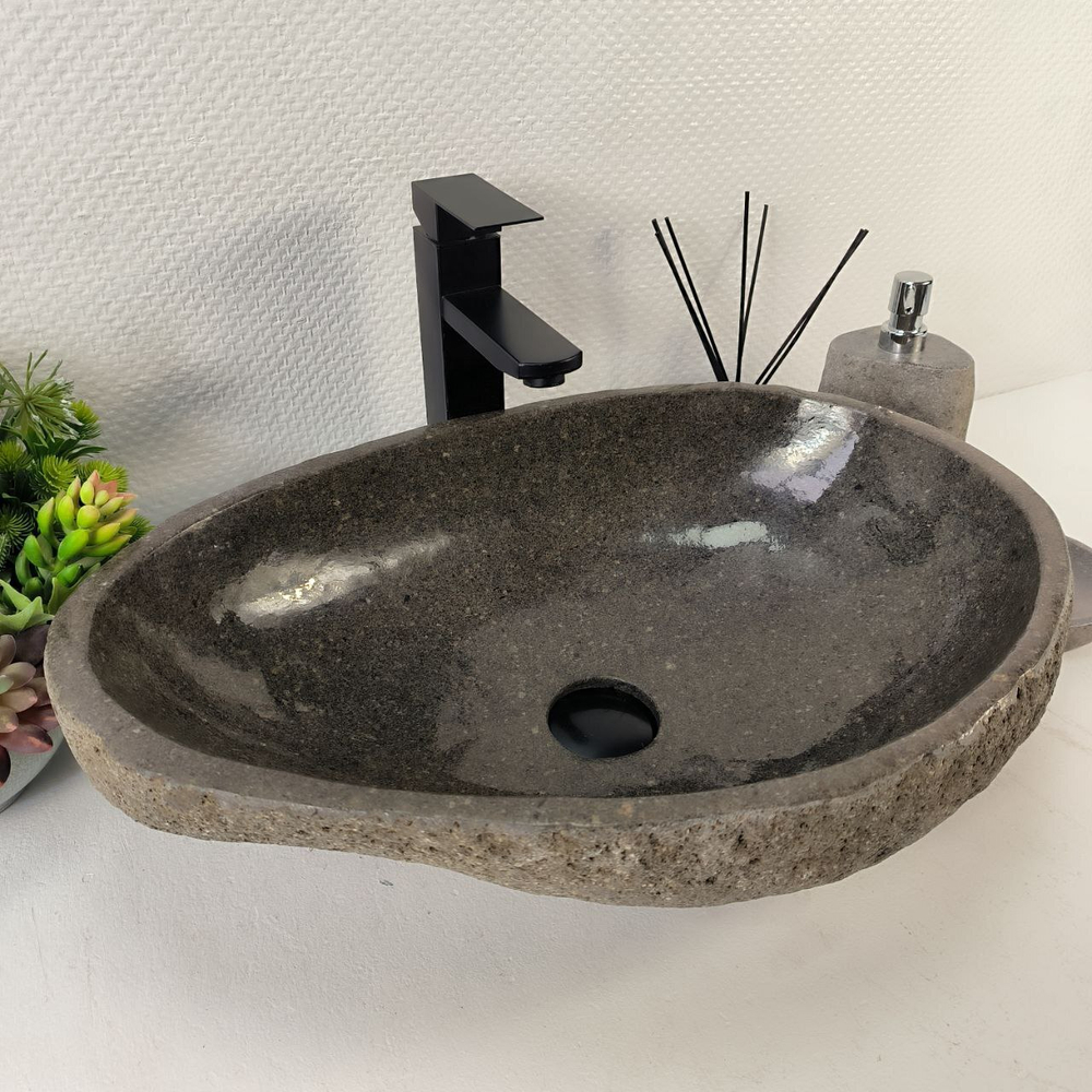 Раковина из речного камня RS-65212 55*38*15 0857