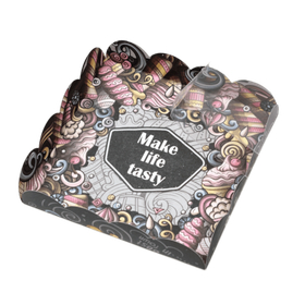Коробочка для печенья, "Вкусная жизнь", 15 х 15 х 3 см