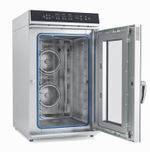 11000018854 Абат Пароконвектомат ПКА 10-2/3П верхняя панель управления (парогенератор, 10хGN-2/3, память на 110 программ приготовления, термощуп, регулировка влажности, вся нерж, без г/емкостей) черный дизайн, реверс, 230 В