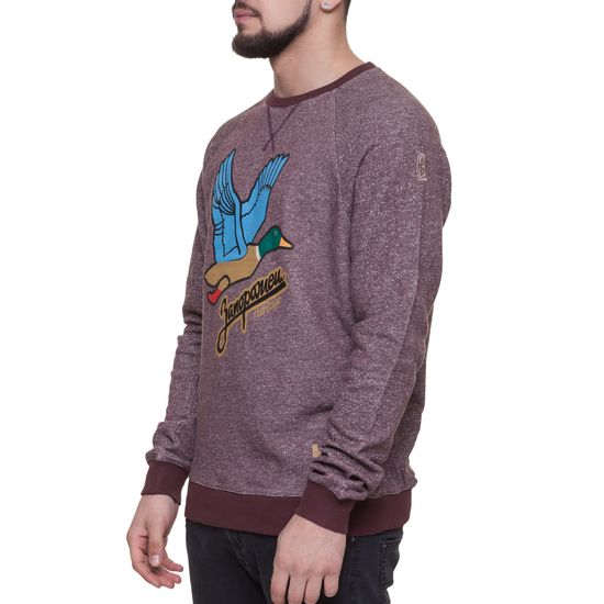 Толстовка ЗАПОРОЖЕЦ Дичь Crewneck Бордовый Меланж
