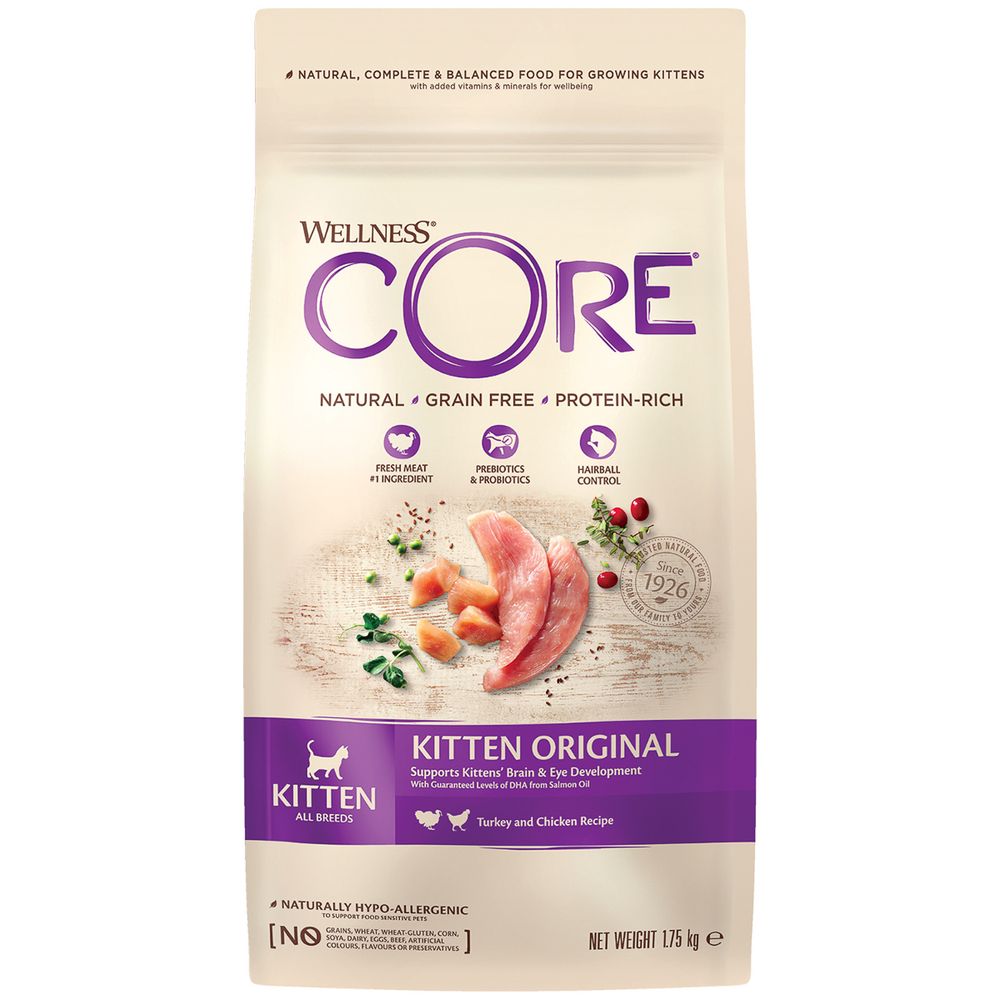 Wellness Core 1.75кг Сухой корм для котят Индейка