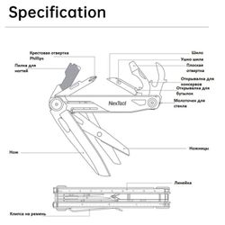 Мультитул NEXTOOL Knight EDC (NE20153) 1