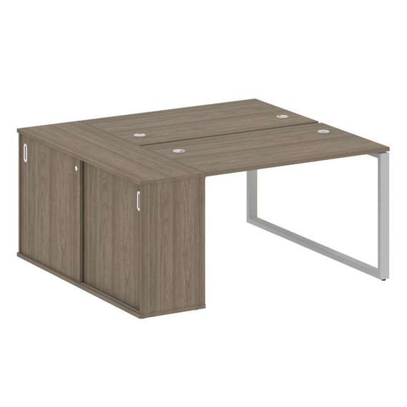 Метал Систем Рабочая станция с шкафом-купе на О-образном м/к БО.РС-СШК-1.2 Т