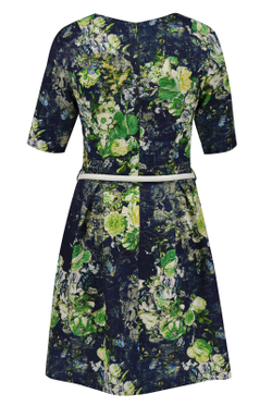 Нарядное платье 1185АН, Зелено-син #254ЗС051185АН