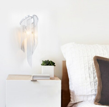 Wall design lamp   Stream by Terzani (Silver)
