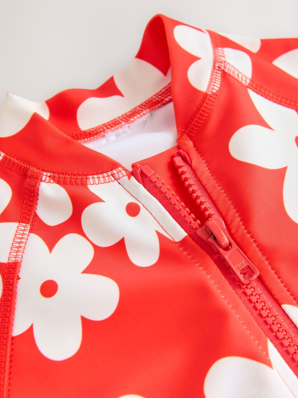 Купальник слитный на молнии для девочки Next AB7-036, Красный