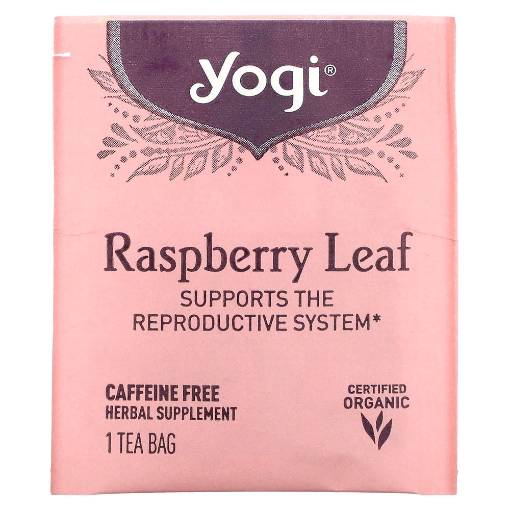 Yogi Tea, листья органической малины для женщин, без кофеина, 16 чайных пакетиков, 29 г (1,02 унции)