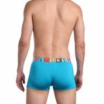 Мужские трусы боксеры бирюзовые с цветной резинкой Tuosite TS8023-3
