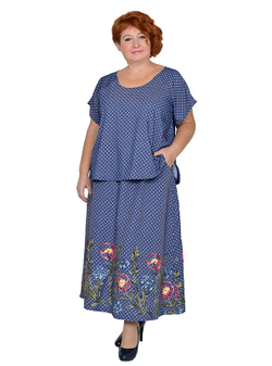 Юбка летняя джинсовая Варвара