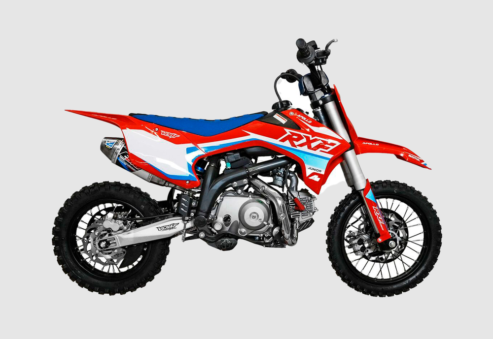 Питбайк Apollo RXF Open 125E, 14/12 Синий
