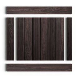 Стеновая панель HiWood декорированная, 270x12 см