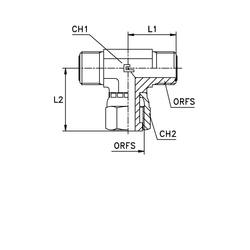 Соединение ORFS TEE 32