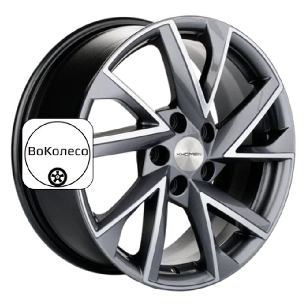 7x17/5x110 ET46 D63,3 KHW1714 (Changan CS35/CS35 Pro) Gray-FP Khomen Wheels