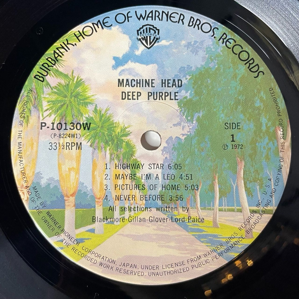 Винтажная виниловая пластинка LP Deep Purple Machine Head (Japan 1976) (Obi) Highway Star