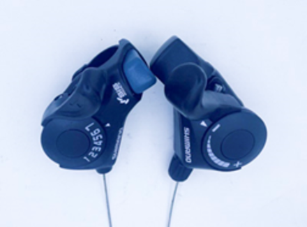 Комплект L+R шифтеров Shimano 3ск.+7ск. (SL-TX30-7R/LN)