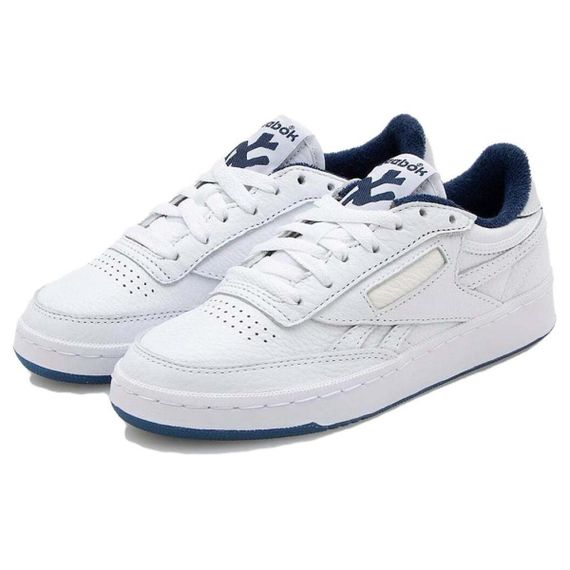 Кроссовки reebok Club C Series для скейтборда Низкие Сине-белые Юнисекс