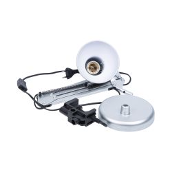 TLI-221 SILVER E27 Светильник настольный. Цоколь Е27. 60W. Механический выключатель. Серебристый. ТМ Uniel