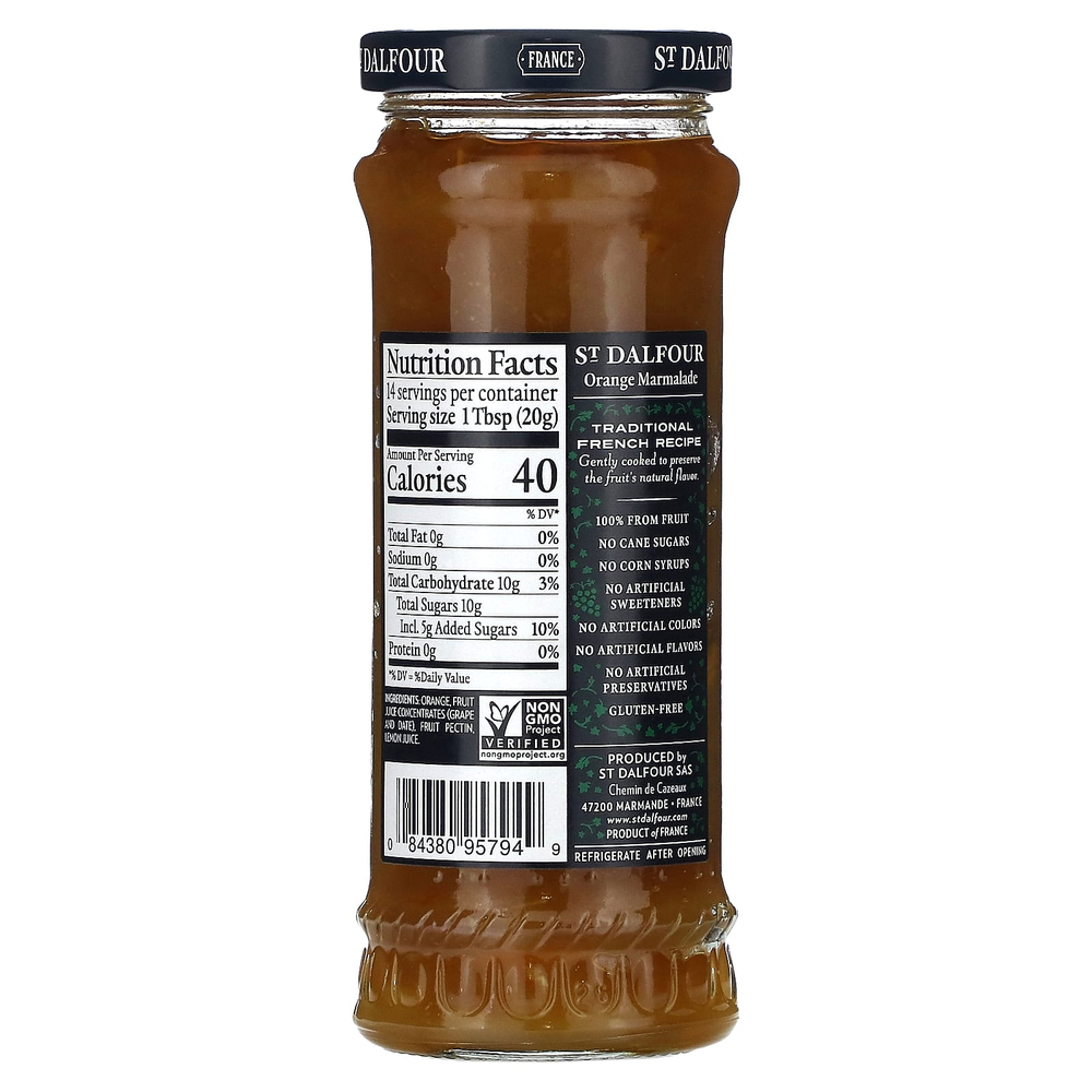 St. Dalfour, Deluxe, апельсиновый мармеладный джем, 284 г (10 унций)