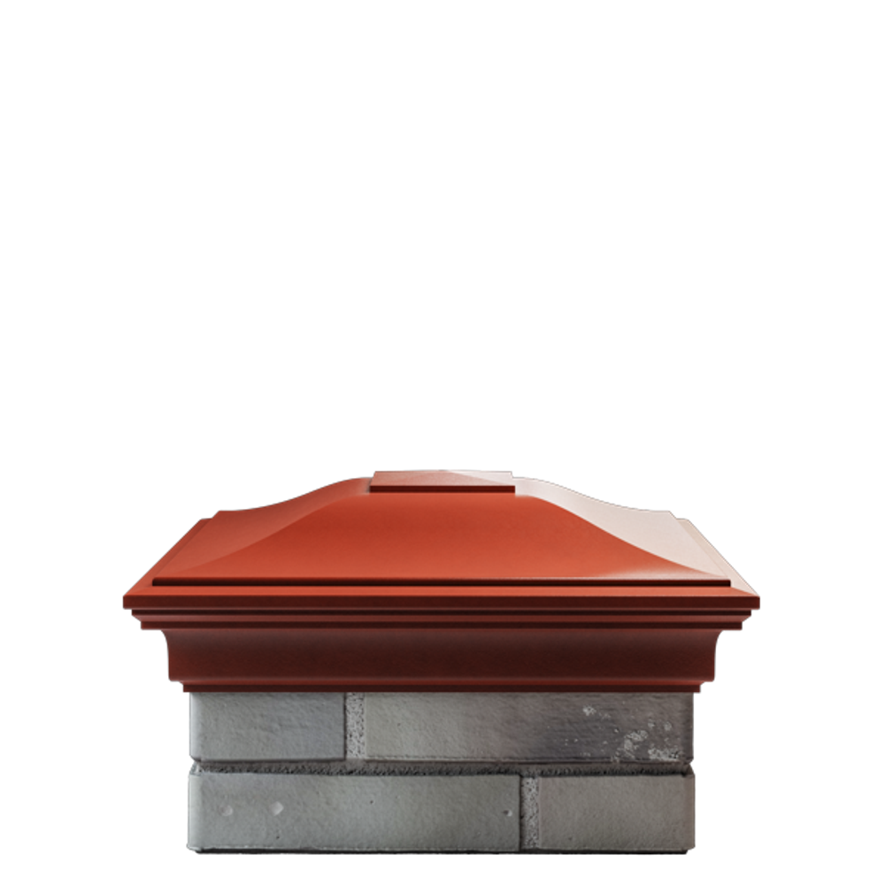 Колпак полимеркомпозитный Monblan 385*385 (1,5 кирпича) красный
