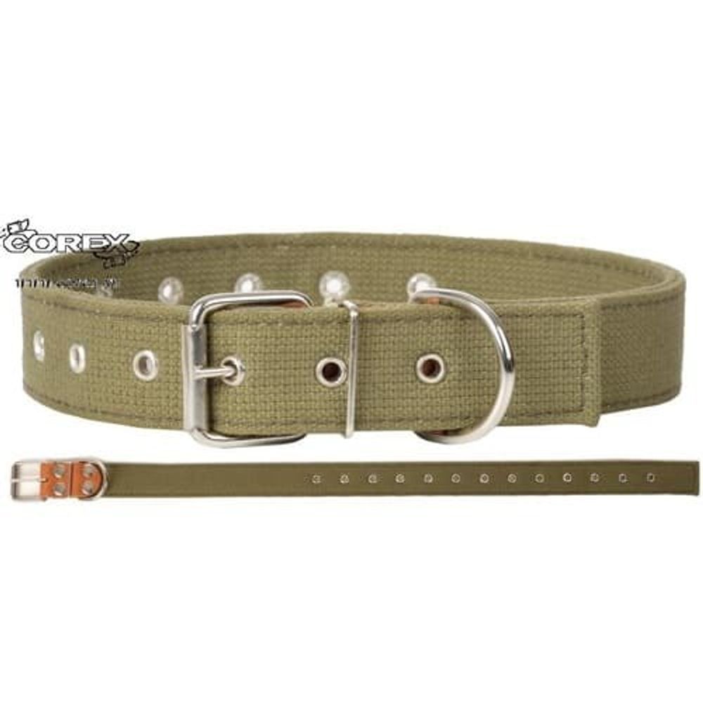 ОШЕЙНИК &quot;BUDDY&quot;  35мм 2сл БРЕЗЕНТ 40-62см В20310