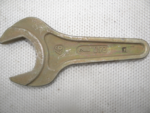 Ключ гаечный рожковый односторонний 46 мм с укороченной ручкой соотв. ГОСТ