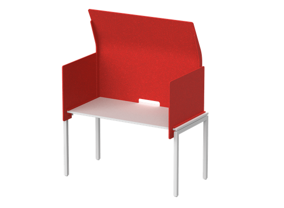 Кабина с высоким экраном-парусом 135х76х113