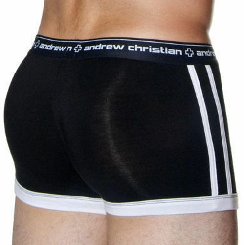 Мужские трусы хипсы Andrew Christian Black Almost Naked Hip Boxer