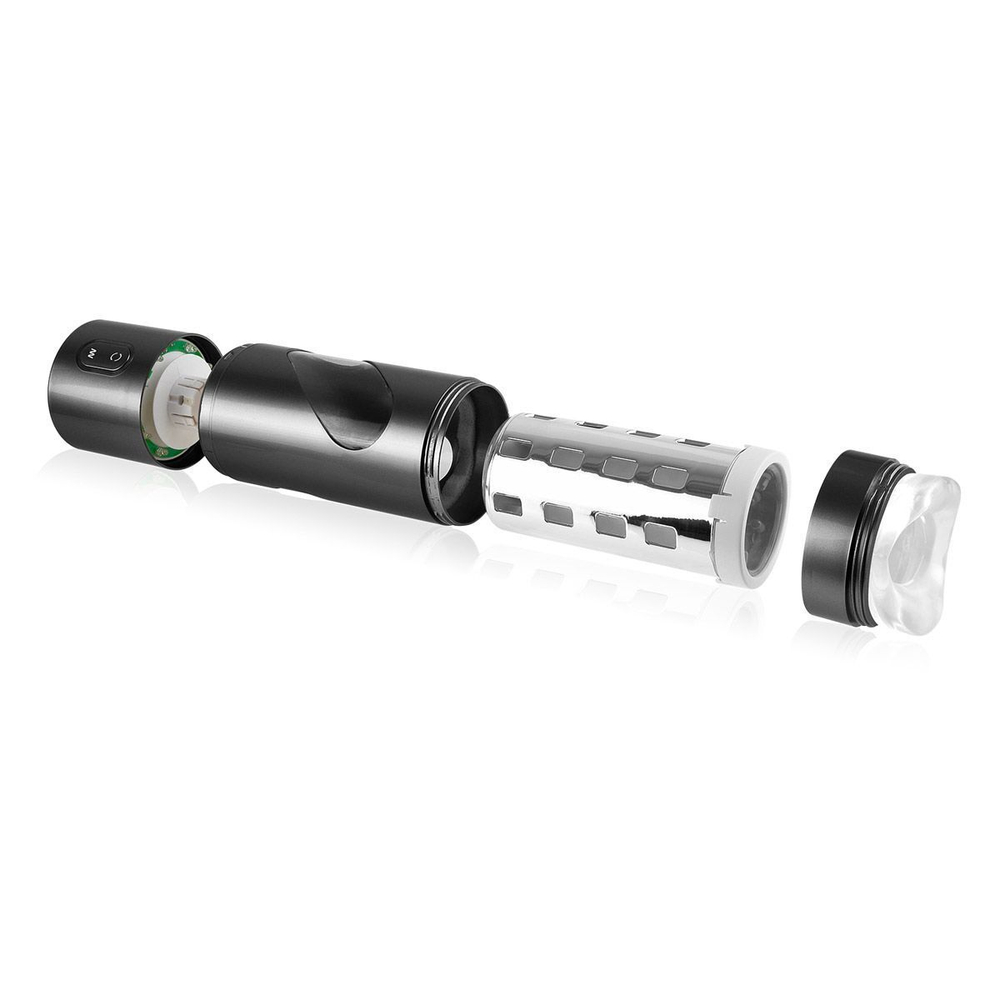 Перезаряжаемый мастурбатор-ротик Extreme Toyz Rechargeable Roto-Bator Mouth (Цвет: черный)