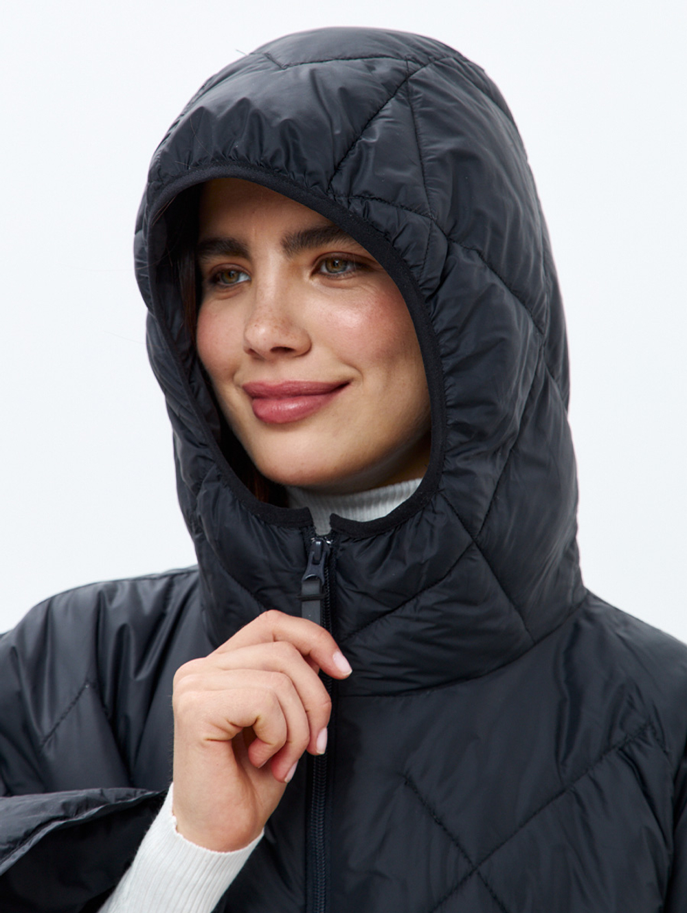 Утеплённое пончо 3 в 1 Shikotan black unisex