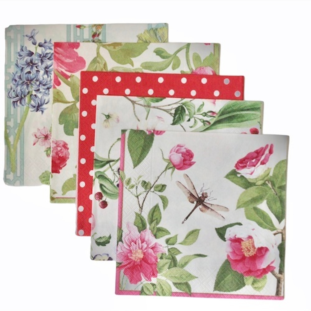 Салфетки для декупажа. Набор из 5 шт.