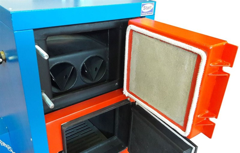 Твердотопливный котел "СТАРТ-20-v4" (левый)+регулятор