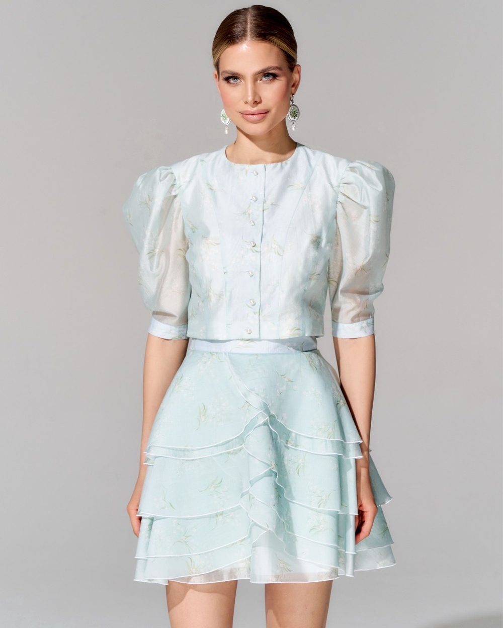 Юбка из батиста длины мини