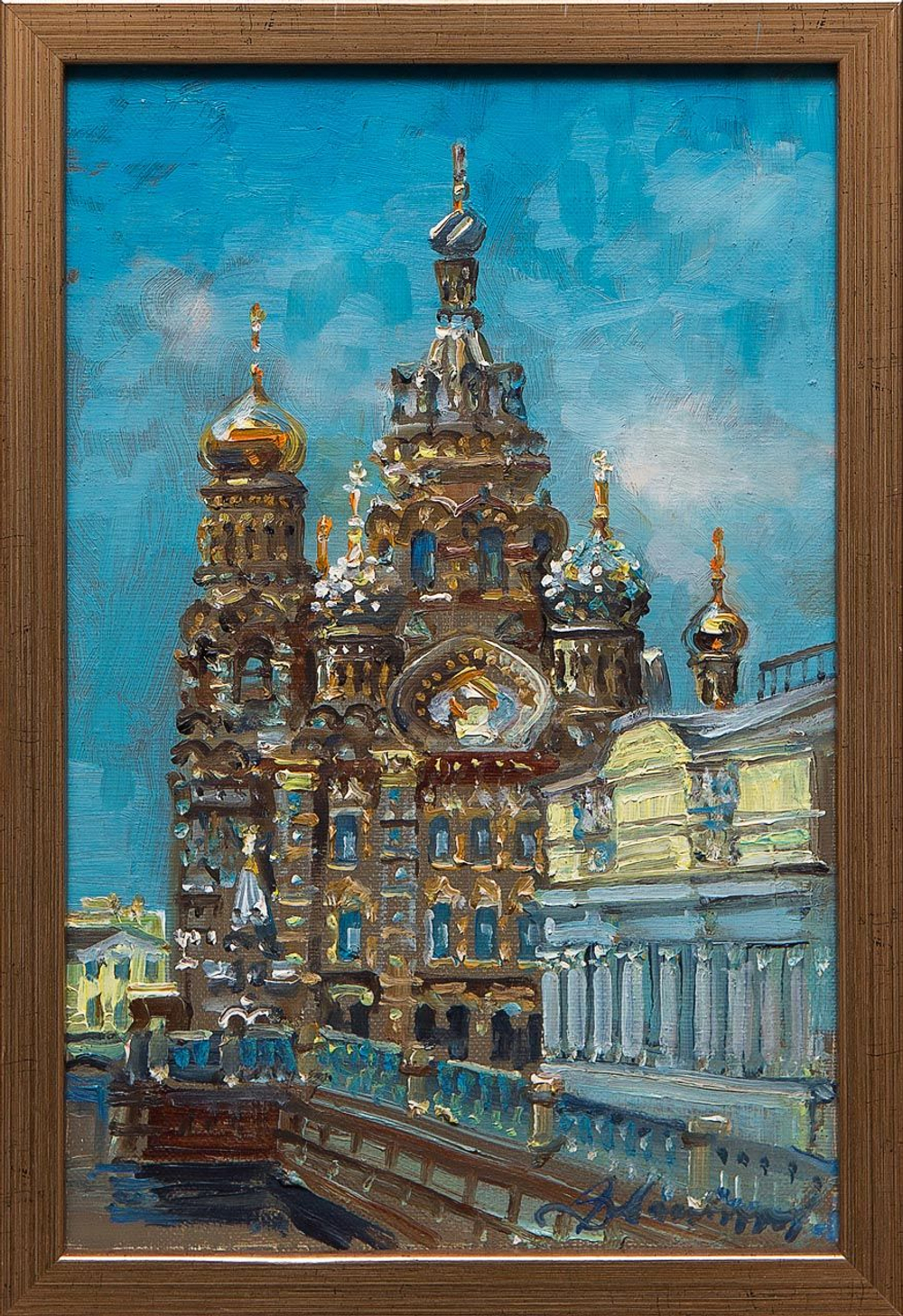 Картина маслом Спас на Крови Васильев