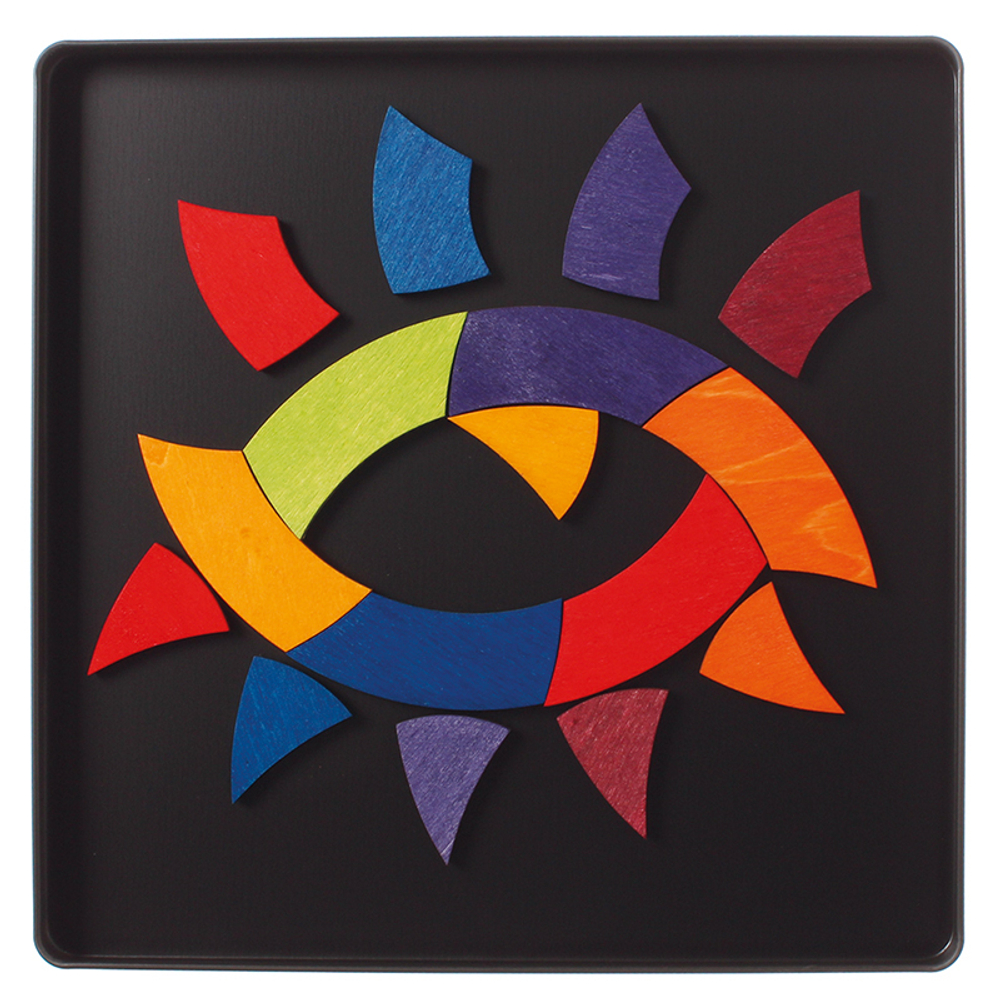 Магнитная деревянная мозаика "Круг Гете",  24 детали