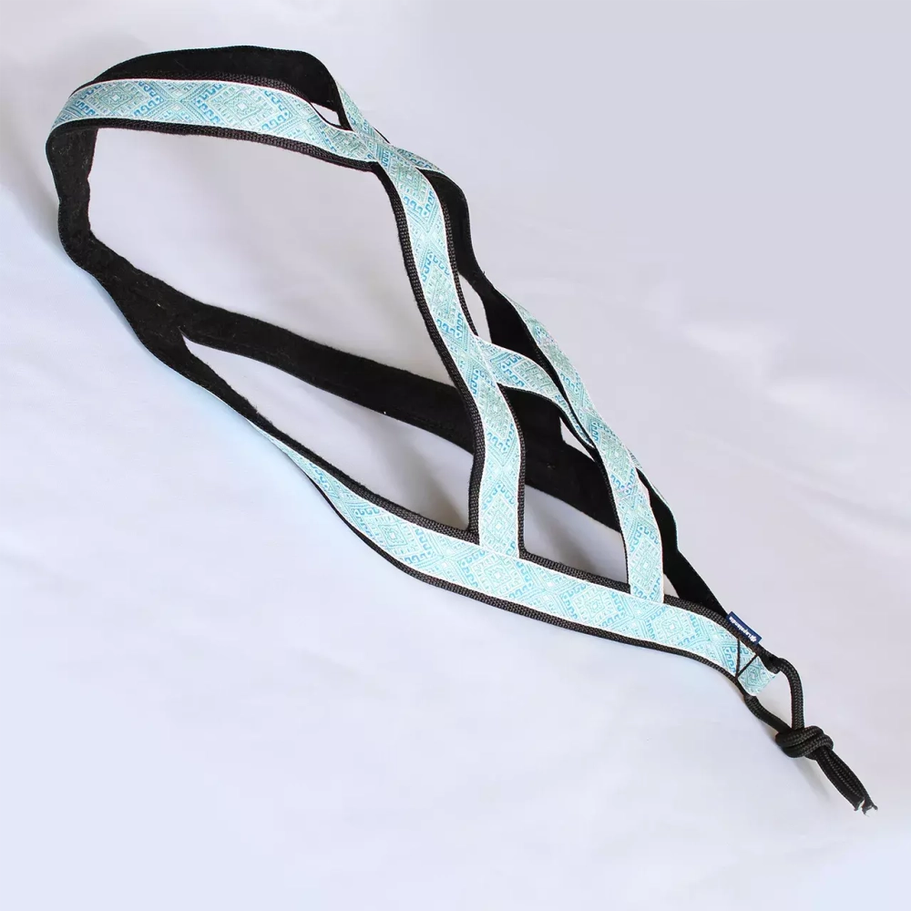 Шлейка ездовая коллекция "Северные мотивы" голубая