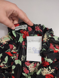 Блуза Euro's с принтом 42-44 размер