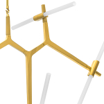 742143 Люстра STRUTTURA 14х6W (led) G9 ЗОЛОТО МАТОВЫЙ