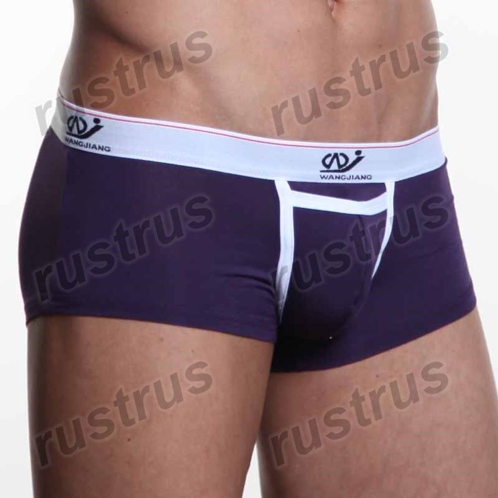 Мужские трусы хипсы фиолетовые WANGJIANG WG00004